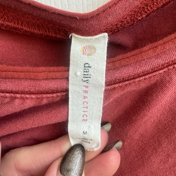 DAILY PRACTICE By Anthropologie Rouched Lounge Midi Dress Size Medium - Picture 9 of 11